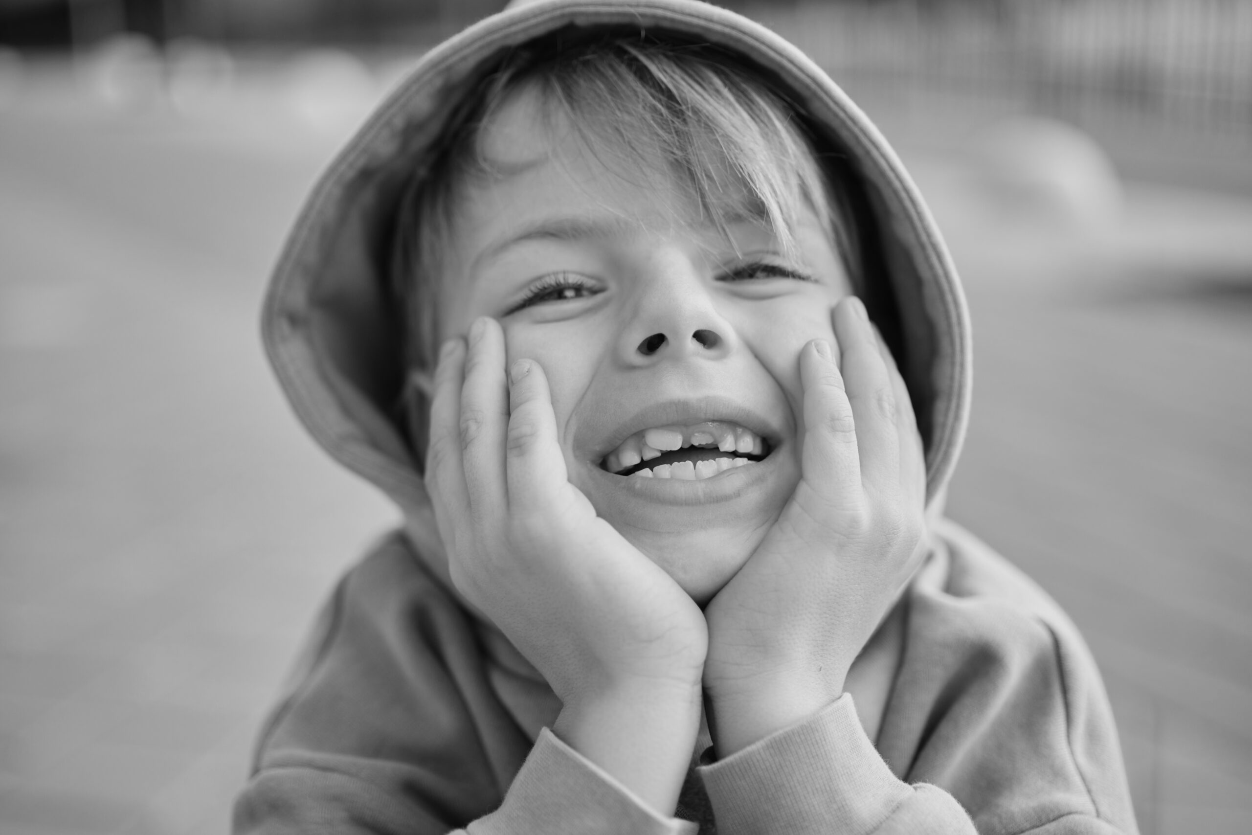 felicidad en blanco y negro